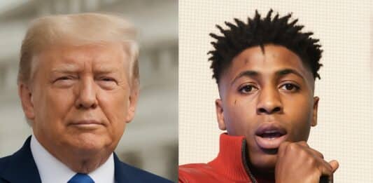 NBAヤングボーイがトランプから恩赦を受けて自由の身になったことを報じるヒップホップニュース画像