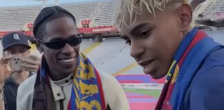 【配信開始】Travis Scottの伝説的バルセロナ公演がSpotifyで独占公開、限定ユニフォームも即完売 travis scott&ヤマル