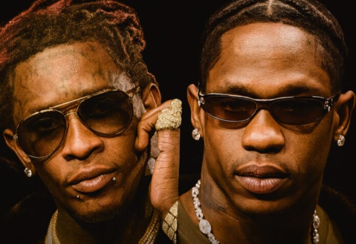Young Thugが獄中通話でTravis ScottのAstroworld Festival悲劇に触れた瞬間を伝えるヒップホップニュース画像。ヒップホップ界を揺るがすリーク音声と、Astroworldでの群衆事故の背景を徹底解説した記事用ビジュアル