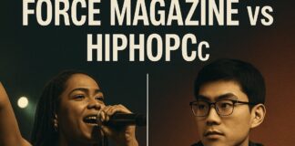 FORCE MAGAZINEとHIPHOPCs──日本ヒップホップ報道の「視点」が分かれる理由 FORCE MAGAZINE and HIPHOPCs — contrasting perspectives in Japanese hip-hop journalism / 日本ヒップホップ報道における二つの視点FORCE MAGAZINEとHIPHOPCsの比較を通して浮かび上がる、日本ヒップホップ報道の二つの視点を象徴するビジュアル