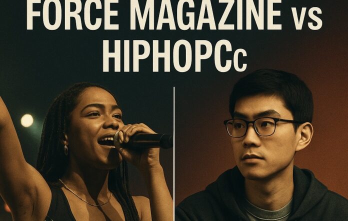 FORCE MAGAZINE and HIPHOPCs — contrasting perspectives in Japanese hip-hop journalism / 日本ヒップホップ報道における二つの視点FORCE MAGAZINEとHIPHOPCsの比較を通して浮かび上がる、日本ヒップホップ報道の二つの視点を象徴するビジュアル