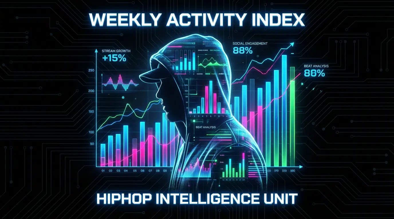 【週間アクティビティ指数】いま最も“動いている”ラッパーは誰だ?国内外15組を実データで可視化(2025年11月第3週)
