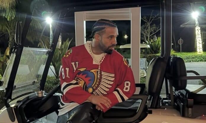 DrakeがMichael Jacksonの記録を超えたことを示唆するICEMAN風のInstagram投稿画像