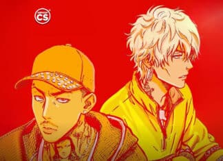 ロサンゼルスの日本式建築の前に並ぶMGKと千葉雄喜。「JJK」発表に際してMGK公式Instagramに投稿された2ショット
