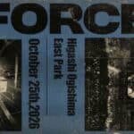 FORCE Festival 2026が2026年10月25日に川崎市・東扇島東公園で開催されることを知らせる公式Instagram投稿
