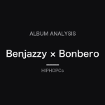 Black HIPHOPCs editorial card for Benjazzy and Bonbero’s album B2B