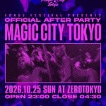2026年10月25日に新宿ZEROTOKYOで開催されるMAGIC CITY TOKYOの公式告知ポスター